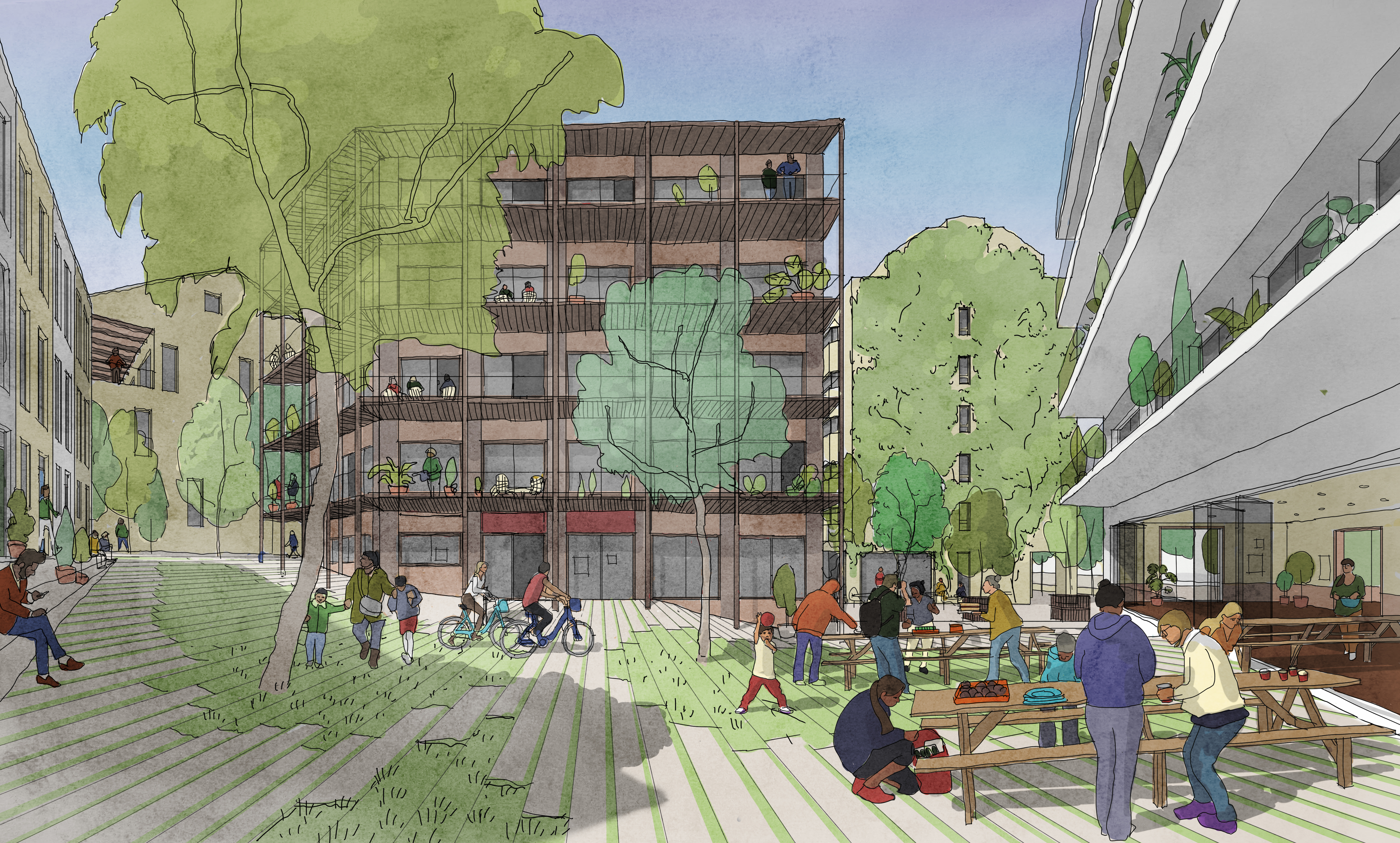 Delta V (Versoix, Geneva) project illustration by Hugh Ebdy