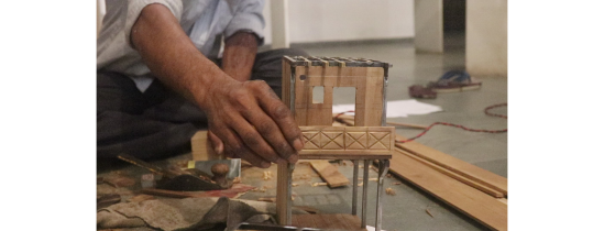 Further he also created different patterns for the parapet wall on the first floor, to bring in more character to the front façade.