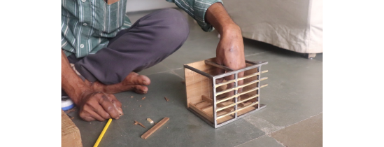 Manoj whose main work is making interiors for actual houses, paid special attention to the interiors of this house. 