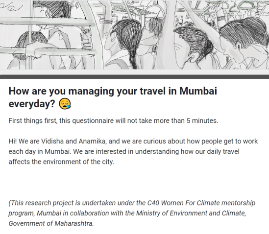 Introductory page of the questionnaire