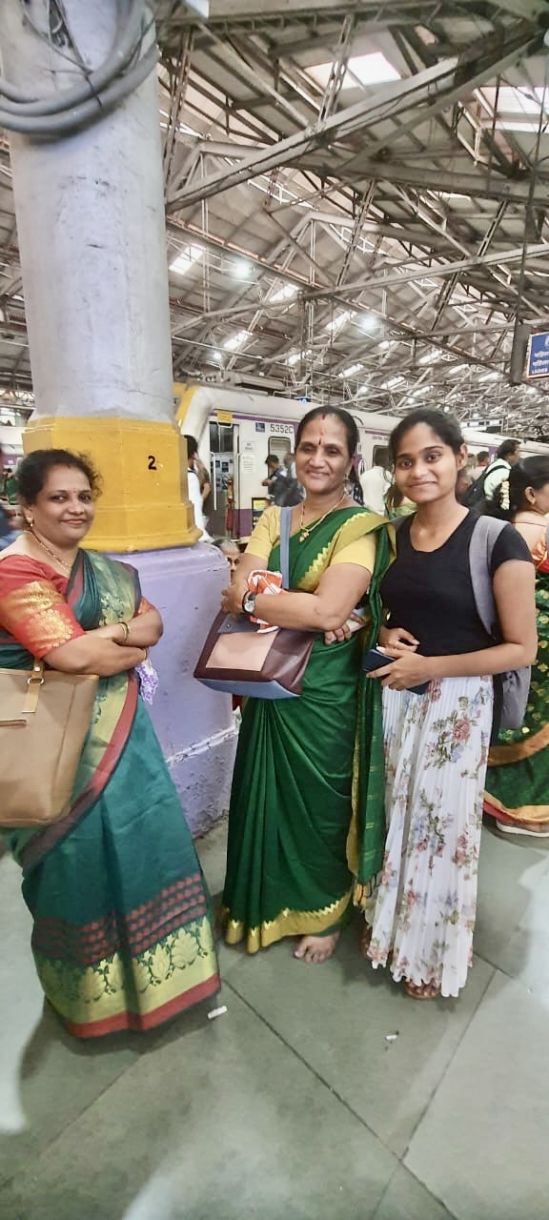 Image 2- After the interview at CSMT station 