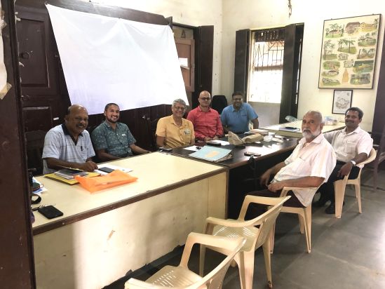 Figure 2: Saligao Communidade members in the Communidade Office.