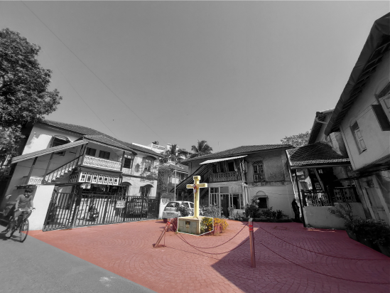 Ranwar Village Square - the hub of village activity in the past.