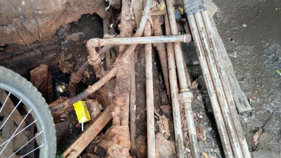 Current condition of individual water pipelines 