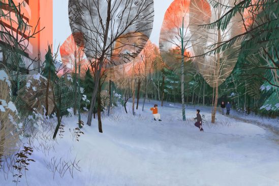 The park will be open and connected to the Parc des Crêts