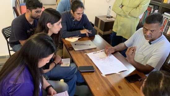 Interviewing ex- secretary of Koli Jamat Trust 