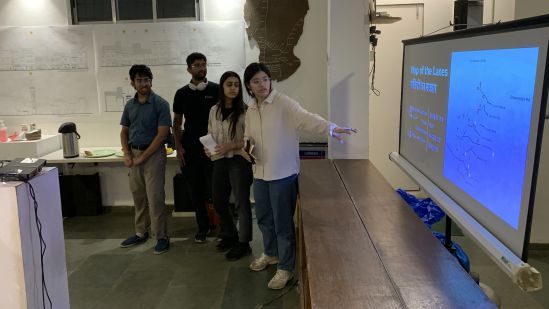 Presenting the final project briefs to locals during an exhibition 