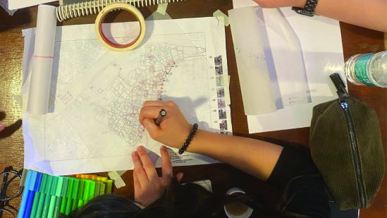 Marking existing lanes of Dharavi-Koliwada 