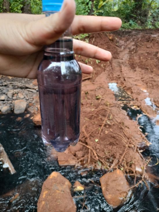 A sample to be sent for testing