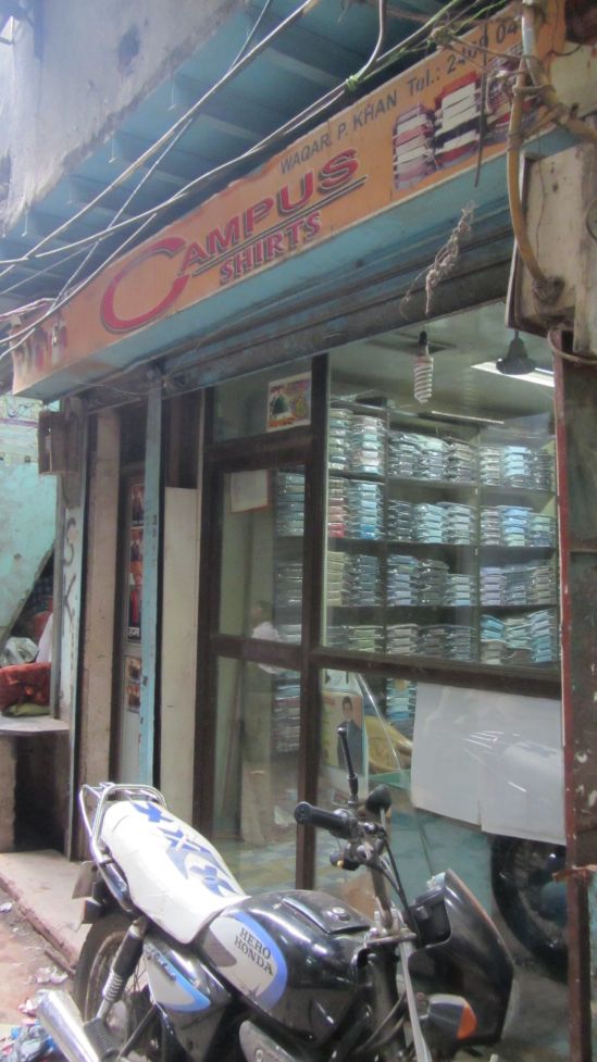 Wholesale shirt shop at street level