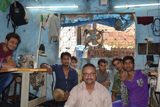 A workshop with young workers from Bihar and their manager.