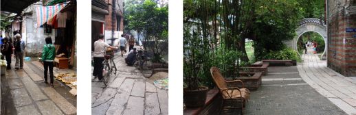 The disputed urbanity of villages: street life in Pantang Cun (2013) and Xiaozhou Cun (2006 and 2009)