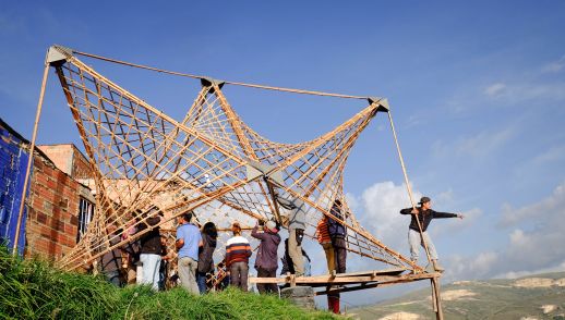  Restorative Cell: Structure in bamboo built during the workshop.