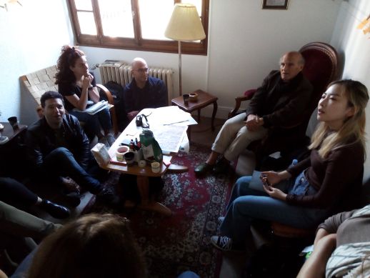 Yehuda Safran in the Dream Room at the Delta V workshop - Versoix, Oct 2017