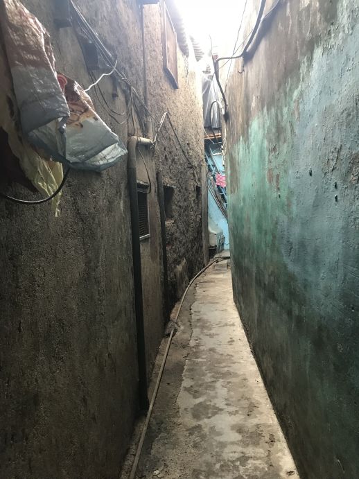 Passageway leading to her home