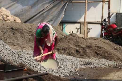 Building homes in Dharavi, Mumbai