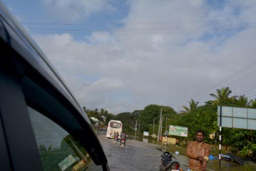 on the road from Bangalore to Coorg, August 2019. Photos by Bharat Gangurde