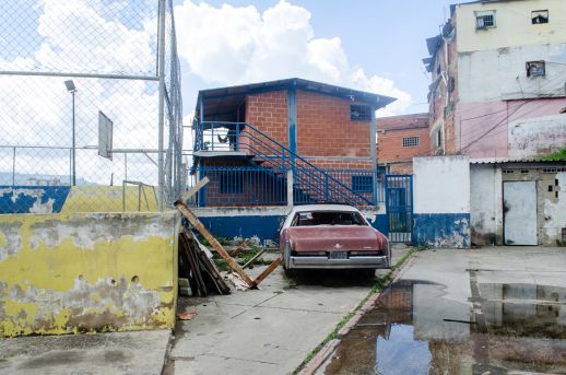 Central for Integral Diagnosis standing in the area where the former Doctor's office stood. Photograph by Stephanie Marcelot.