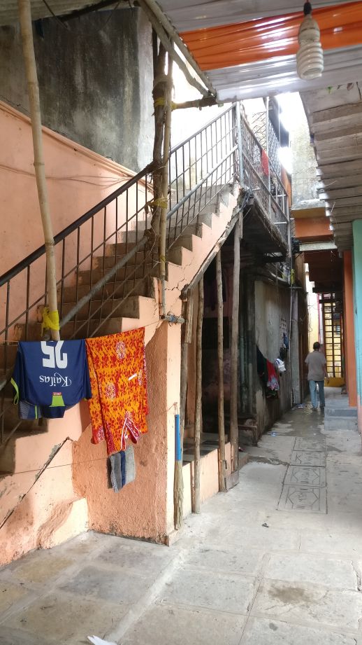 Existing staircase used by the residents 