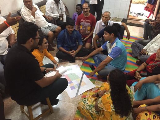 Meeting with the residents