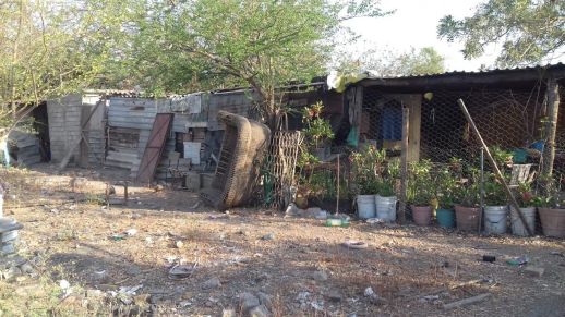 Tobias’s house located in a homegrown settlement in Colima, built by Tobias and his father. 