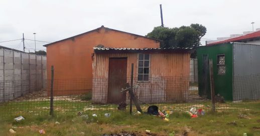 An example of backyard housing units in Cape Town