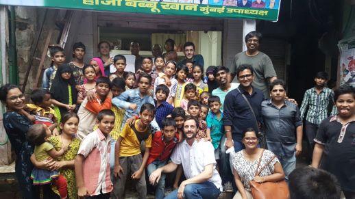 The urbz team with lots of kids from the area.