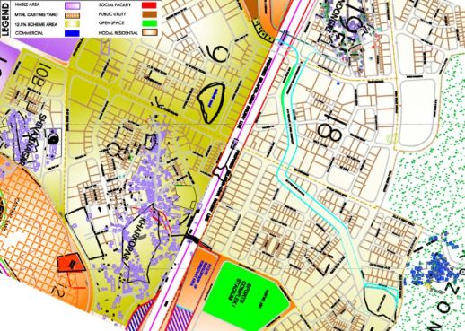 Image 4: Map showing plot layout of sector 8, 9, 17, 18