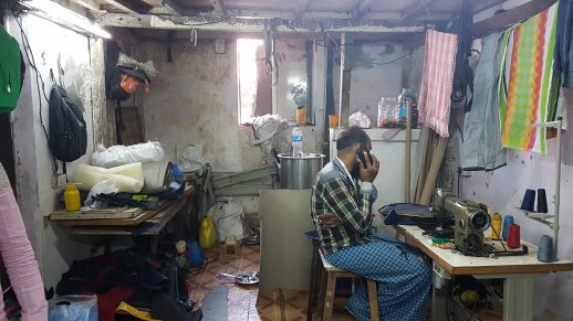 Bag packaging space on the ground floor