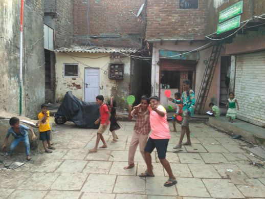 Open area in leading towards the tool - house