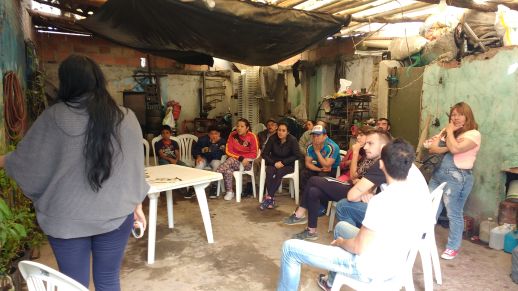 The community discusses their ideas for the project