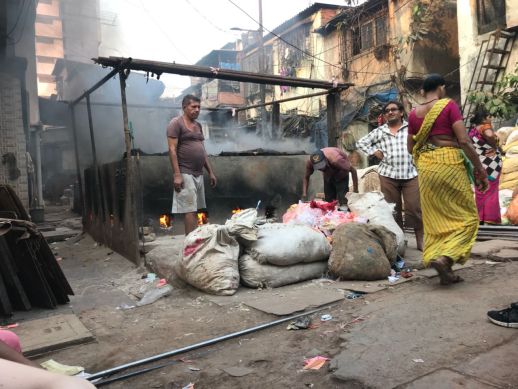 Smoke produced by the existing kilns