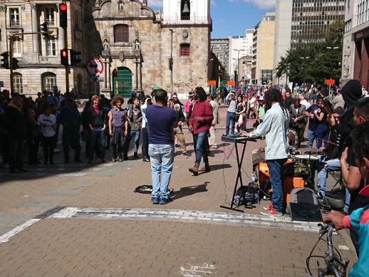 Performance on the main street