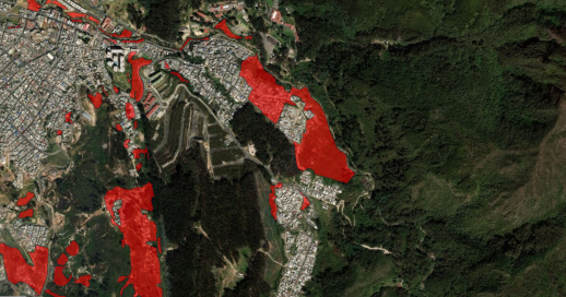 Mapa de Amenaza Alta por remoción en masa Resolución 0751 de 2018