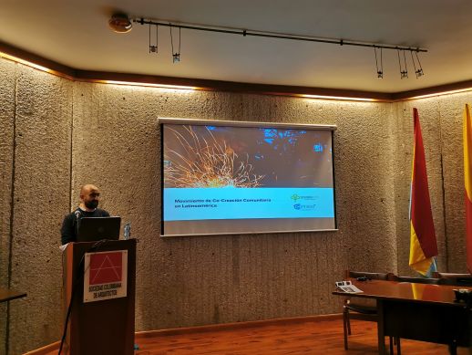 Pedro Reynolds presenting C-Innova, Center of Innovation 