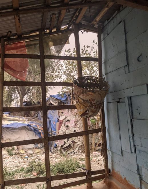  The shopkeeper’s residence in Paurakhi Basti where he also raises goats as a means of supplementary income