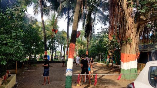 Open spaces used for political gatherings as well as for kids to play daily